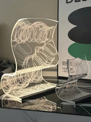 USB-Powered Modern Curved Desk Lamp - Arc Lighting Task Lamp with Button Control, USB Plug-and-Play for Gaming Setup, Home Office, Bedroom - Minimalist Contemporary Lighting Fixture, Futuristic Aesthetic, Highquality Build, Gamers Setup