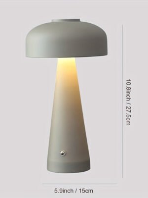 Frosted modern metal desk lamp, LED three-color touchless dimming, four colors available, suitable for adjusting the environment and atmosphere in different scenes - Grey